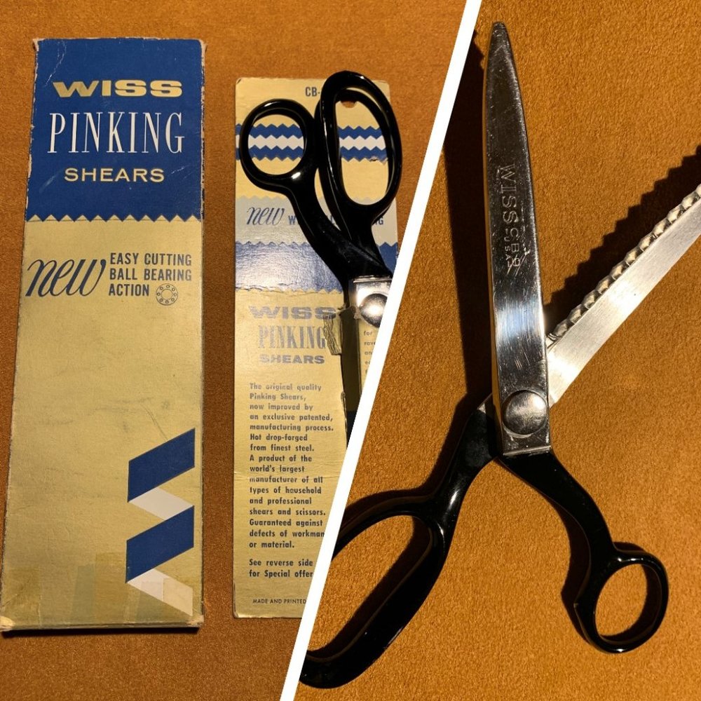 Vintage 1960's Wiss CB-9 professional pinking shears